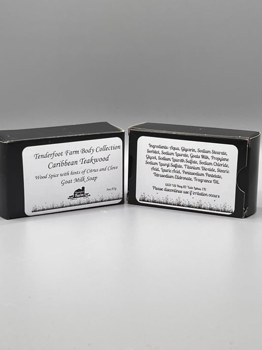 Caribbean Teakwood Goat Milk Bar Soap